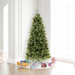 8.5 ft Cashmere Slim Artificial Christmas Tree, Unlit or Warm White LED