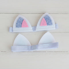 Cat ears felt headband (Set of 4)