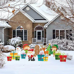 Christmas Themed Yard Letter Greetings Accessory Set 15 pc