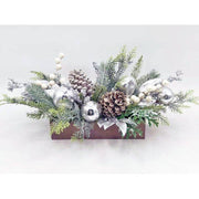 Christmas Pinecone and Berry Centerpiece