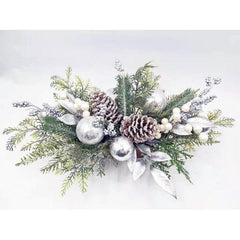 Christmas Pinecone and Berry Centerpiece