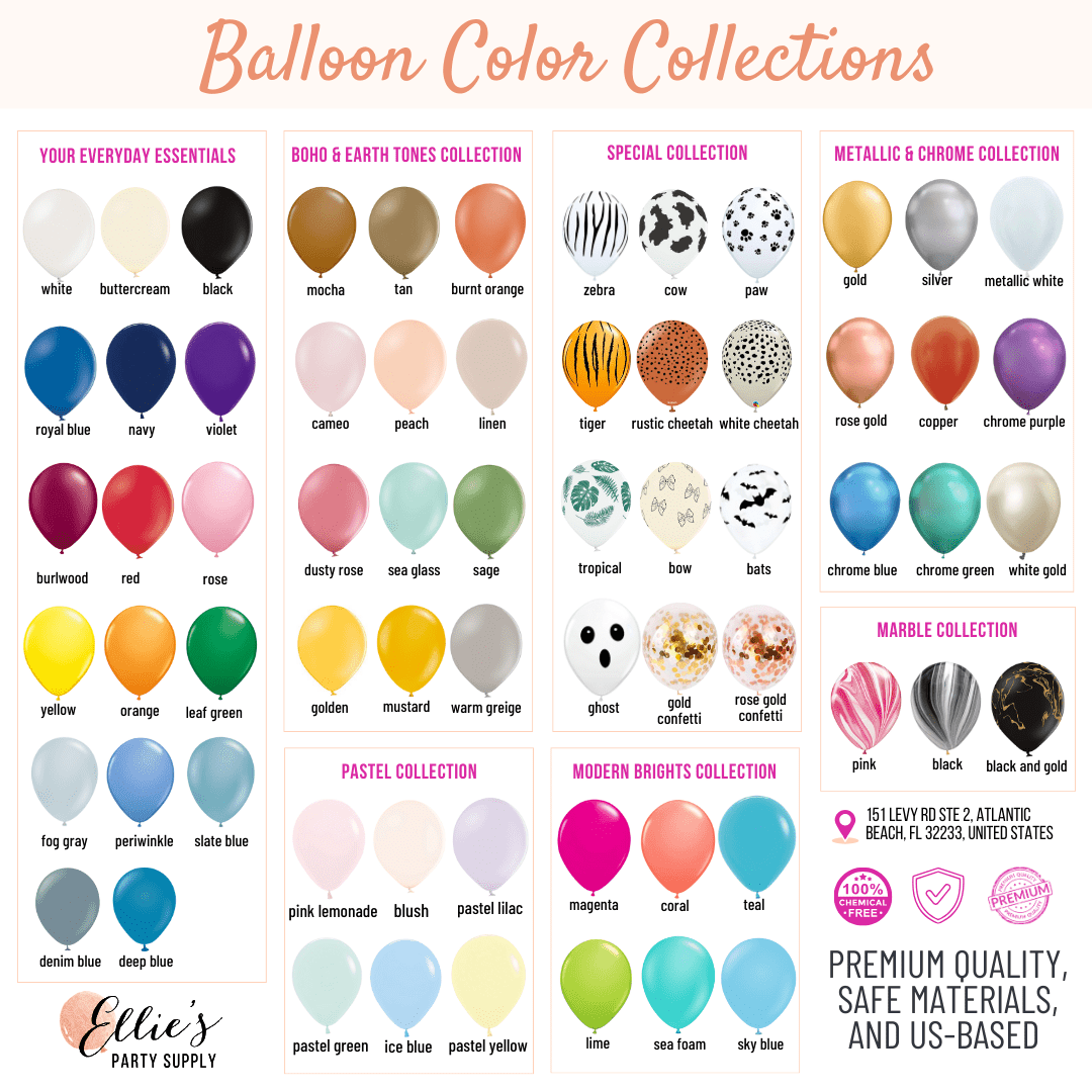 Premium Golden Latex Balloon Cluster (5", 11” and 17”)
