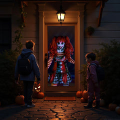 HoliScapes® USB Projector Kit - Creepy Clowns + Projector + 48" x 72" Projection Screen