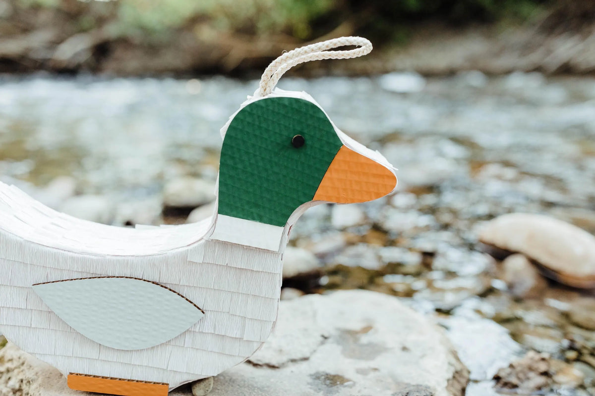 🦆 Farm Friends Duck Piñata – Handmade Barnyard Party Decoration & Candy Holder