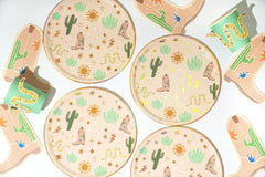 Western Birthday Party Supplies Pack (Serves 12) | Cowboy & Rodeo Themed Kids Party Kit | Plates, Cups & Tableware Set