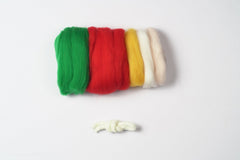 Striped Hat Christmas Gnome Needle Felting Kit by Wizardi F07N8-491
