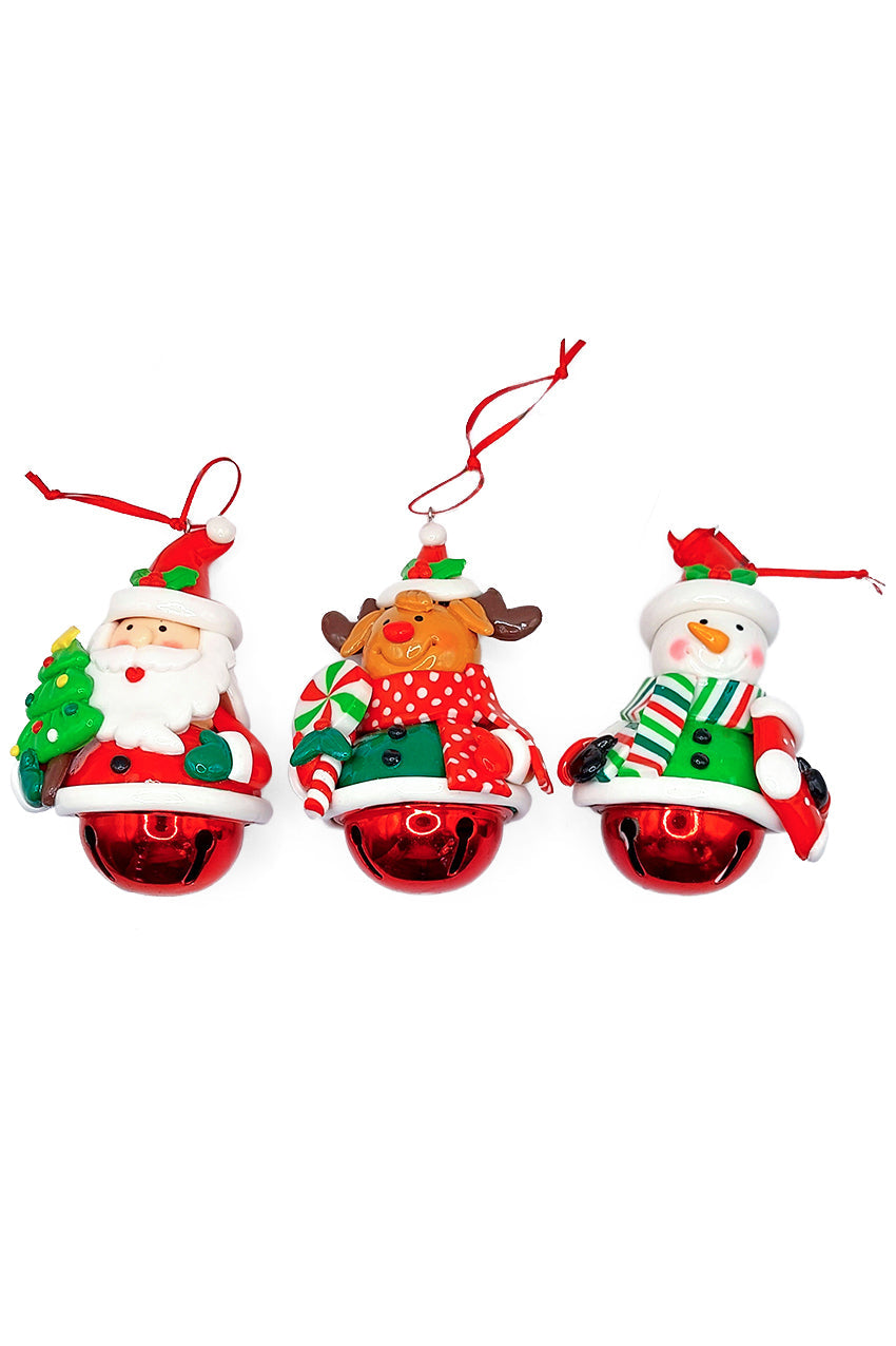 Christmas Ornament - Glossy Gingerbread Santa. Wizardi Festive Decoration F07-N2-14-E2504A