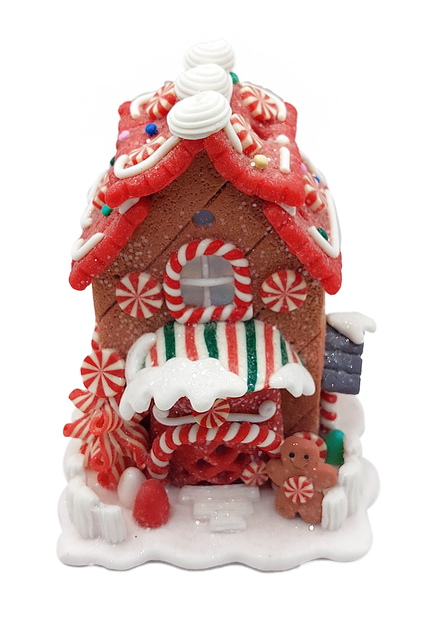 Christmas Gingerbread House. Wizardi Festive Decoration F07-N2-20-HA020A