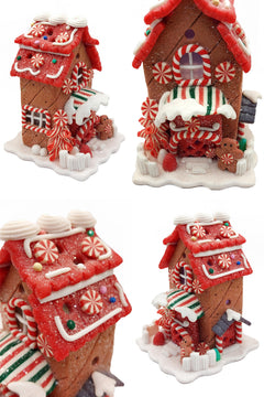 Christmas Gingerbread House. Wizardi Festive Decoration F07-N2-20-HA020A