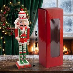 Peppermint Crown Candy Christmas Wooden Nutcracker 12 in by Wizardi F07M14-31-N01702B