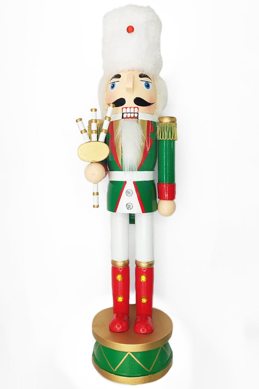 Scottish Bagpiper Christmas Wooden Nutcracker 15 in by Wizardi F07M14-32-N01819B