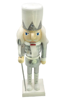 Silver Frost Axeman Christmas Wooden Nutcracker 9 in by Wizardi F07M14-35-N01364B