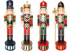 Halberdier with Gold Halberd Christmas Wooden Nutcracker 15 in by Wizardi F07M14-36-N01845A