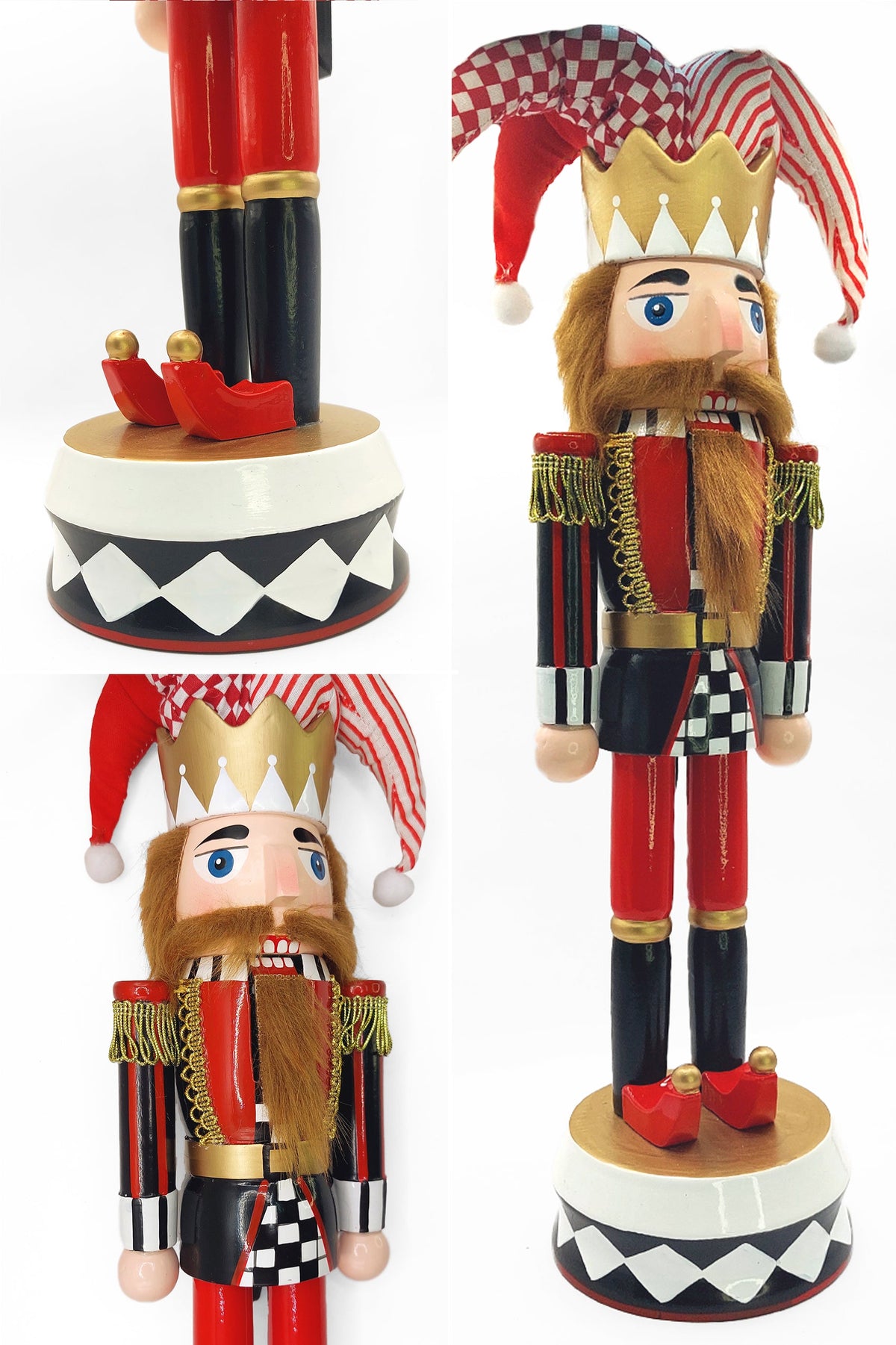 Jester Christmas Wooden Nutcracker 15 in by Wizardi F07M14-37-N01833B