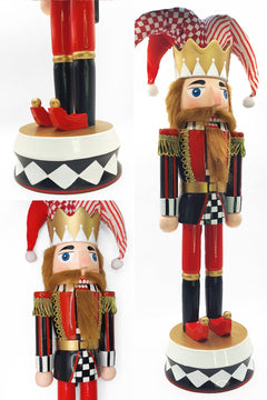 Jester Christmas Wooden Nutcracker 15 in by Wizardi F07M14-37-N01833B