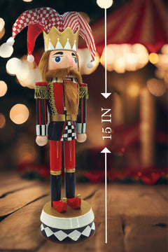 Jester Christmas Wooden Nutcracker 15 in by Wizardi F07M14-37-N01833B