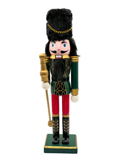 British Guard with Bearskin Hat Christmas Wooden Nutcracker 12 in by Wizardi F07M14-38-N01724D