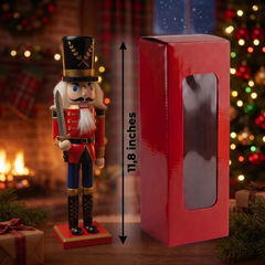 Laurel Top Hat Swordsman Christmas Wooden Nutcracker 12 in by Wizardi F07M14-39-N01365B