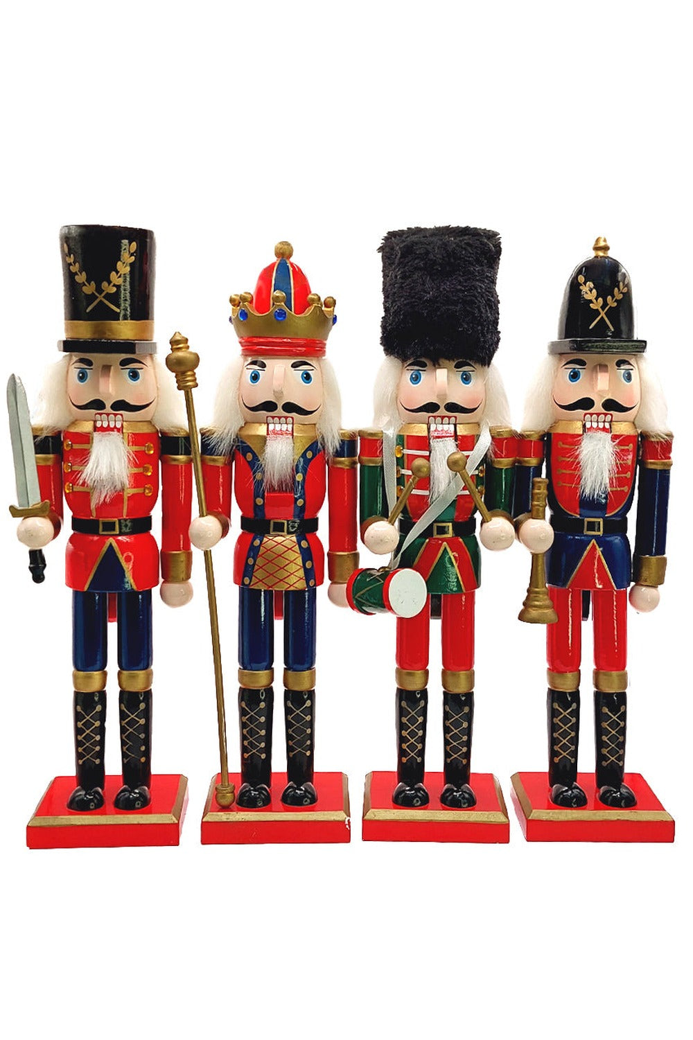 Laurel Top Hat Swordsman Christmas Wooden Nutcracker 12 in by Wizardi F07M14-39-N01365B