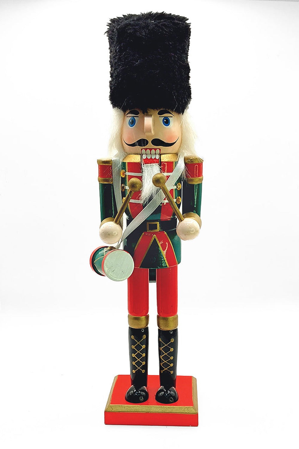 Bearskin Hat Drummer Christmas Wooden Nutcracker 12 in by Wizardi F07M14-39-N01365C