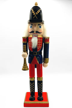 Navy Helmet Horn Player Christmas Wooden Nutcracker 12 in by Wizardi F07M14-39-N01365D