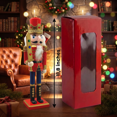 Jeweled Sword King Christmas Wooden Nutcracker 12 in by Wizardi F07M14-40-N01012A