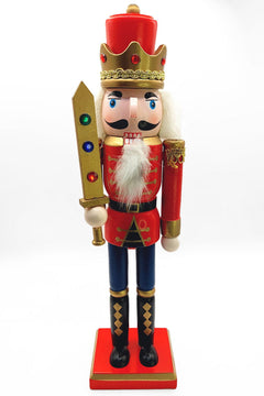 Jeweled Sword King Christmas Wooden Nutcracker 12 in by Wizardi F07M14-40-N01012A