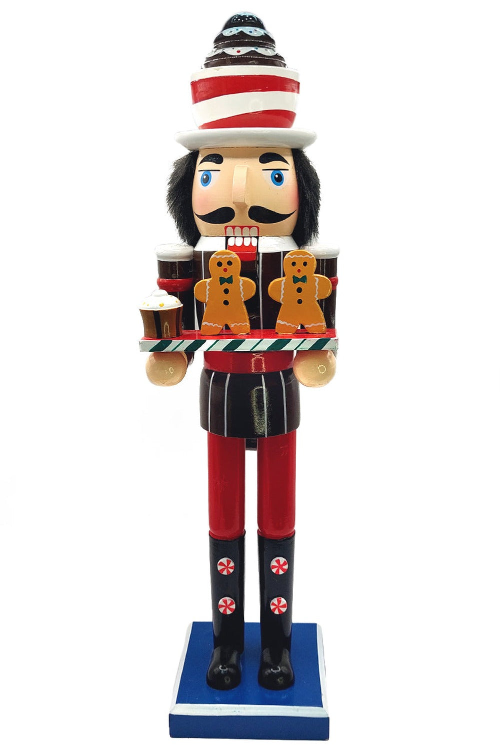 Cocoa and Gingerbread Baker Christmas Wooden Nutcracker 15 in by Wizardi F07M14-41-N01058C