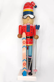 Skier with Goggles Christmas Wooden Nutcracker 15 in by Wizardi F07M14-42-N01826A