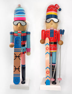 Snowboarder Christmas Wooden Nutcracker 15 in by Wizardi F07M14-42-N01826B