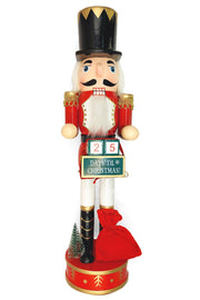Countdown Calendar Soldier Christmas Wooden Nutcracker 15 in by Wizardi F07M14-44-N01830B