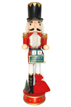 Countdown Calendar Soldier Christmas Wooden Nutcracker 15 in by Wizardi F07M14-44-N01830B