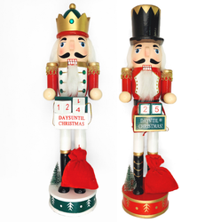 Countdown Calendar Soldier Christmas Wooden Nutcracker 15 in by Wizardi F07M14-44-N01830B