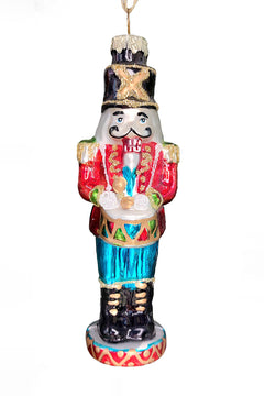 Christmas Glass Ornament - Nutcracker Soldier by Wizardi F07M3-23 HB-SY25033