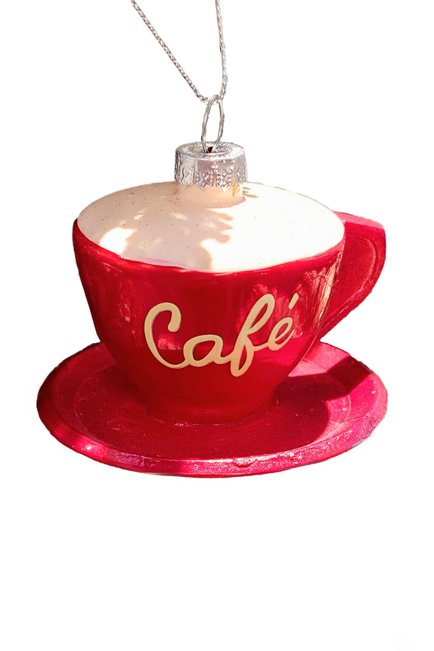 Christmas Glass Ornament - Red Cup Wizardi F07M3-55 HB-SY25228