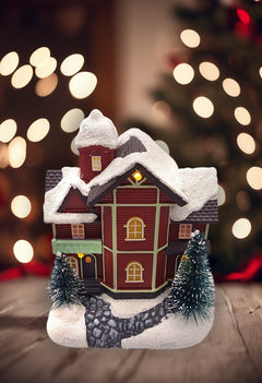Christmas Village House F07M4-38-W221A