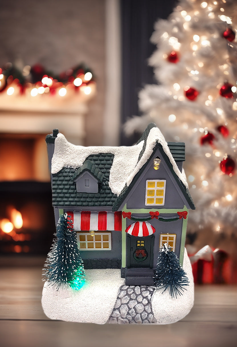 Christmas Village House F07M4-38-W221B