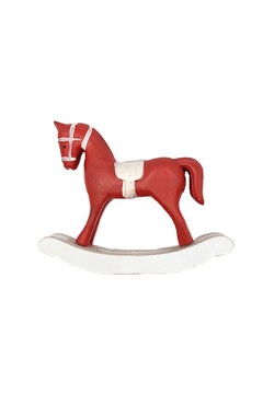 Pink Rocking Horse - Christmas Decoration by Wizardi F07M4-8-HG18-038A