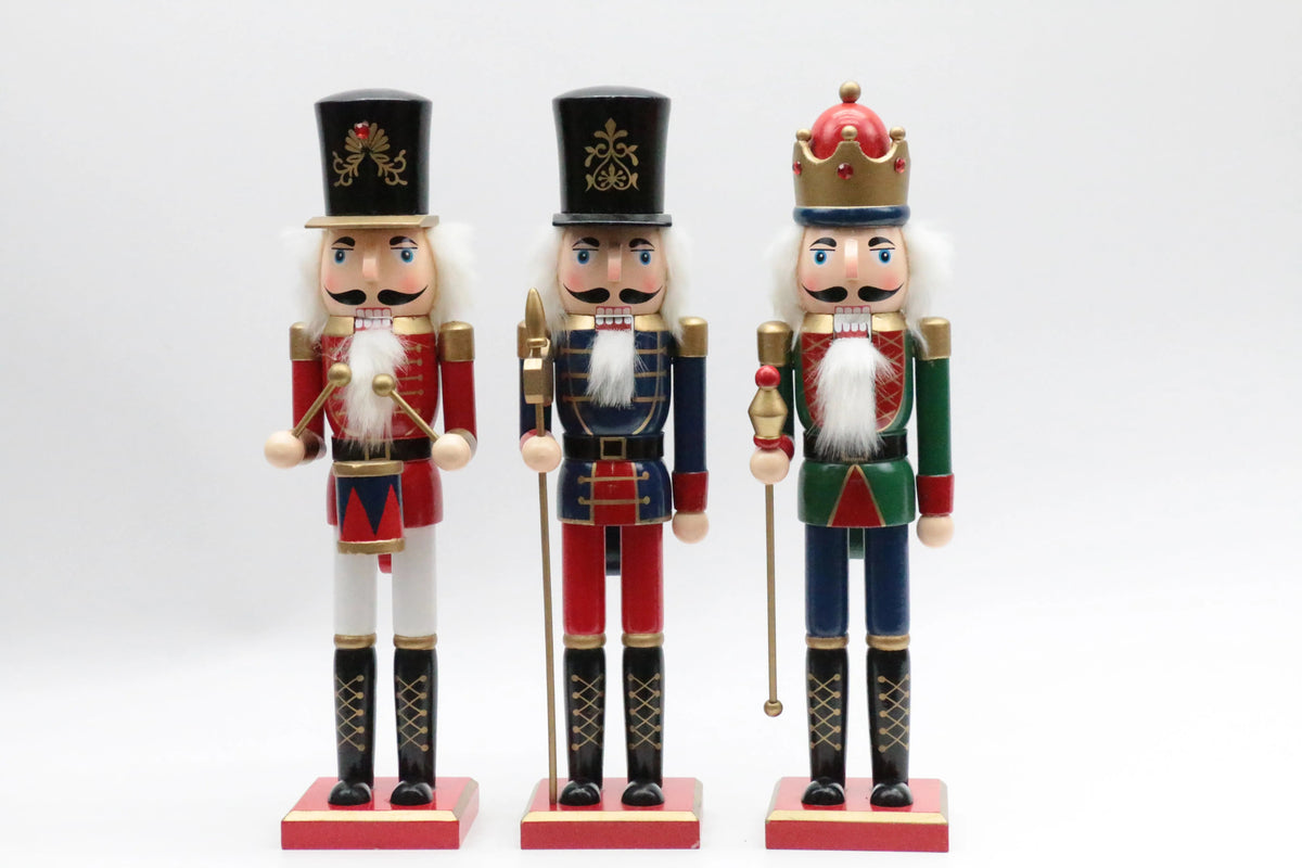 Classic Toy Soldier Drummer Christmas Wooden Nutcracker 15 in by Wizardi F07M6-11 Red