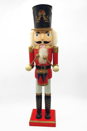 Classic Toy Soldier Drummer Christmas Wooden Nutcracker 15 in by Wizardi F07M6-11 Red