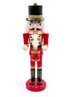 Classic Red Drummer Christmas Wooden Nutcracker 10 in by Wizardi F07M6-13A