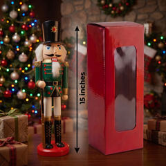 Imperial Guard with Rifle Christmas Wooden Nutcracker 15 in by Wizardi F07M6-3D