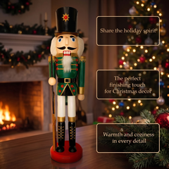 Imperial Guard with Rifle Christmas Wooden Nutcracker 15 in by Wizardi F07M6-3D