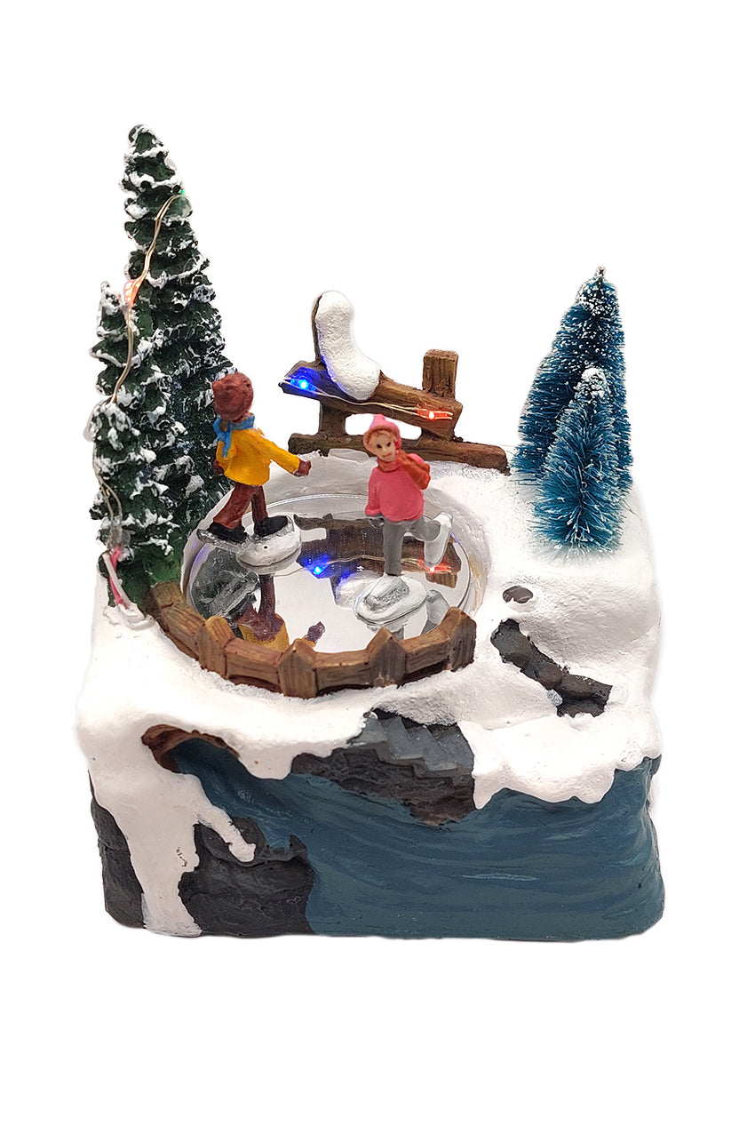Ski Lodge Scene - Christmas Village Collection by Wizardi F07N5-6B