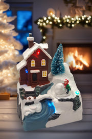Frosty Forest Cottage - Christmas Village Collection by Wizardi F07N5-6D