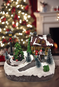 Christmas Cottage - Christmas Village Collection by Wizardi F07N5-7