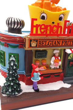 French Fries Stand - Christmas Village Collection by Wizardi F07N5-8