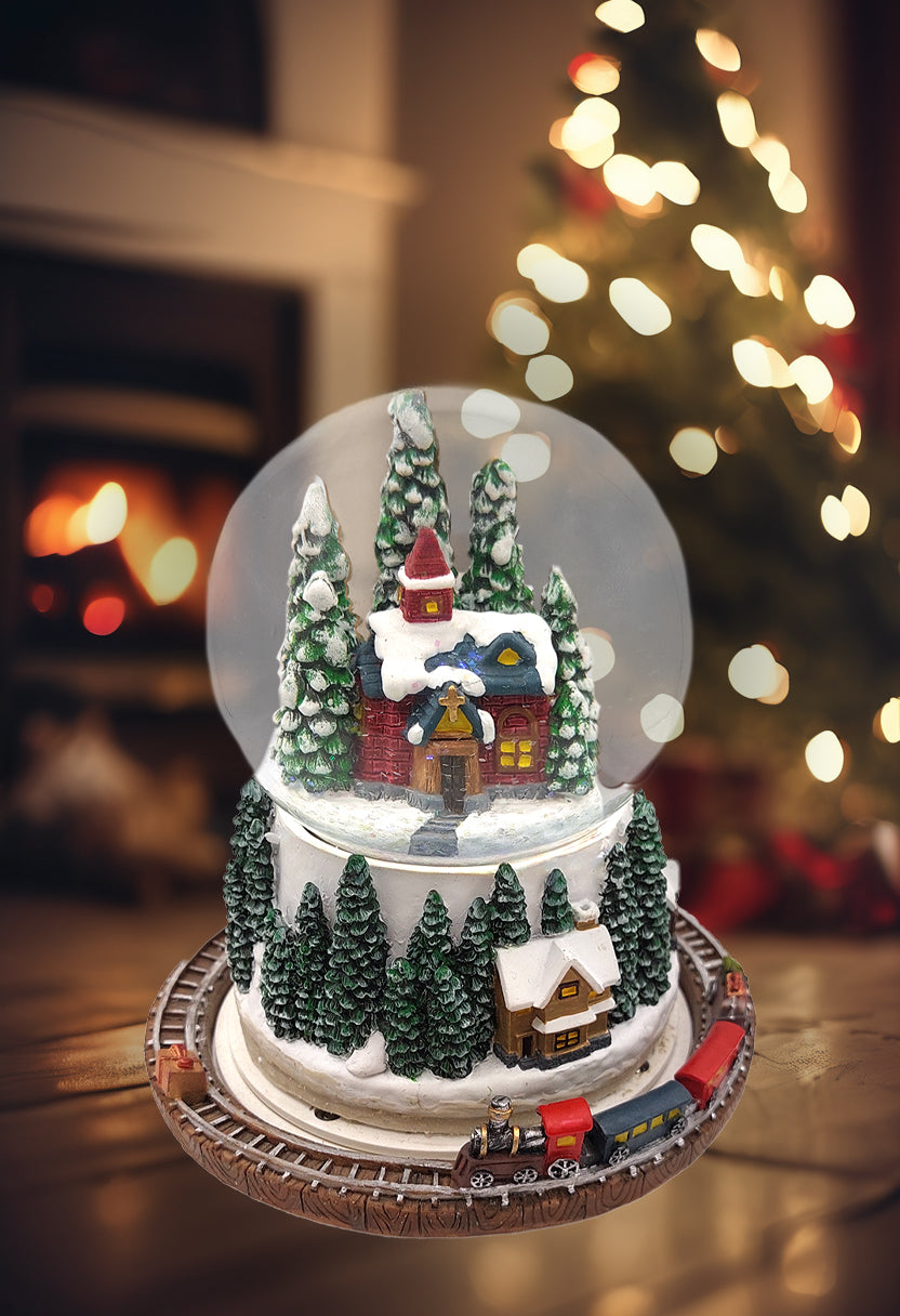 Christmas Village Snow Globe by Wizardi F07N7-9