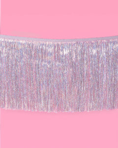 Shimmer Fringe - iridescent banner