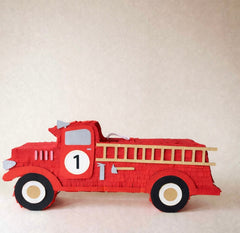 🚒 Heroic Fire Truck Piñata – Handcrafted Fire Engine Piñata for Firefighter Birthdays & Rescue-Themed Celebrations